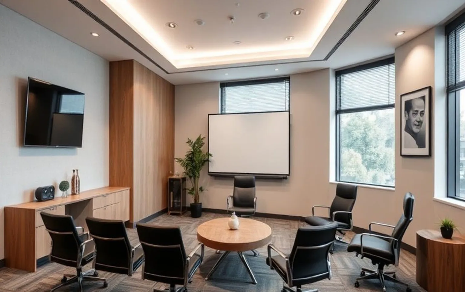 Modern training room with professional setup at Charisma coaching center